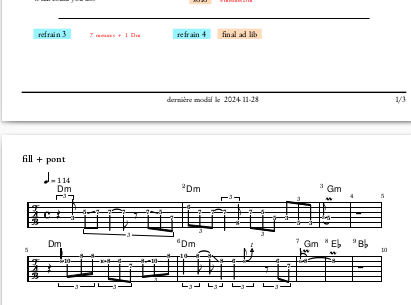 music sheet